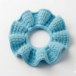 Coletero azul Claro Grande a crochet