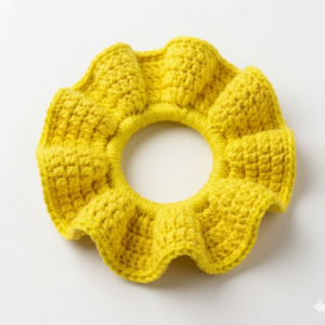 Coletero  a crochet amarillo Mediano